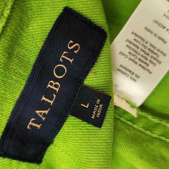 Talbots Bright Green Jean Jacket - Picture 10 of 12